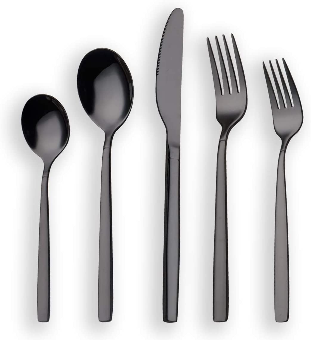 PVD coated stainless steel colorful handle flatware dinner set