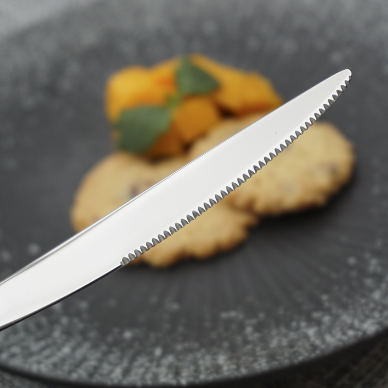 Matte colorful handle stainless steel flatware set