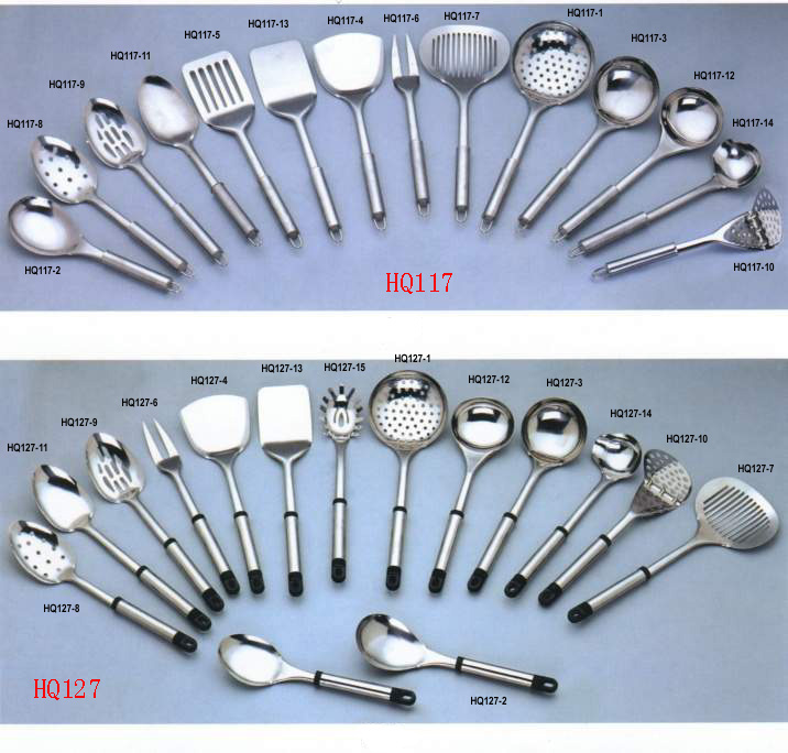 Stainless steel kitchen utensil set product reference for factory audit